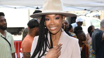 Brandy Norwood at the star ceremony where Jenifer Lewis is honored with a star on the Hollywood Walk of Fame in Los Angeles, California on July 15, 2022. (Photo by Michael Buckner/Variety/Penske Media via Getty Images)