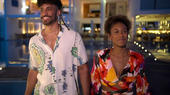 Love Is Blind. (L to R) Ramses Prashad, Marrisa George in episode 705 of Love Is Blind. Cr. Courtesy of Netflix © 2024