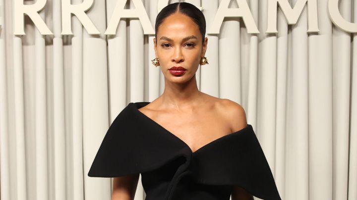 MILAN, ITALY - SEPTEMBER 21: Joan Smalls attends the Ferragamo Spring Summer 2025 Fashion Show during the Milan Fashion Week Spring/Summer 2025 on September 21, 2024 in Milan, Italy. (Photo by Daniele Venturelli/Getty Images for Ferragamo)