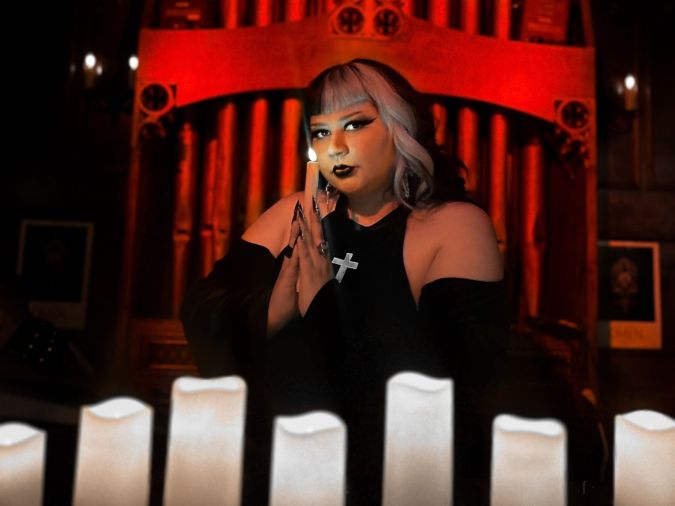 Tina, known as Hauntina, for Goth Latinas post