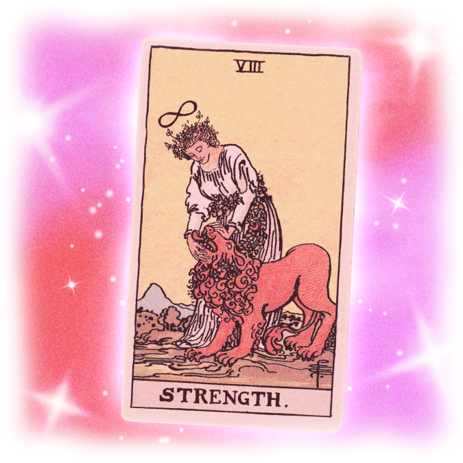 Strength tarot card