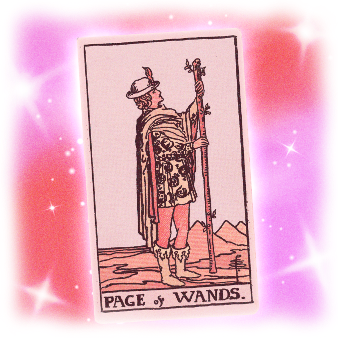 Page of Wands card