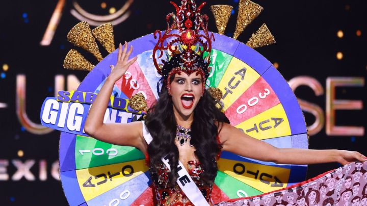 MEXICO CITY, MEXICO - NOVEMBER 14: Miss Chile Emilia Dides participates in the The 73rd Miss Universe Competition - Preliminary Competition at Arena Ciudad de Mexico on November 14, 2024 in Mexico City, Mexico. (Photo by Hector Vivas/Getty Images)