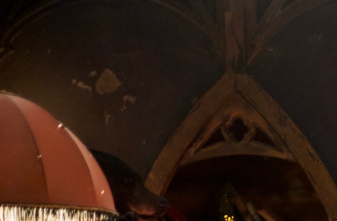 “WHAT WE DO IN THE SHADOWS” -- “The Finale” -- Season 6, Episode 11 (Airs Dec 16) — Pictured (L-R): Mark Proksch as Colin Robinson, Kristen Schaal as The Guide, Harvey Guillén as Guillermo, Kayvan Novak as Nandor, Matt Berry as Laszlo, Natasia Demetriou as Nadja. CR: Russ Martin/FX