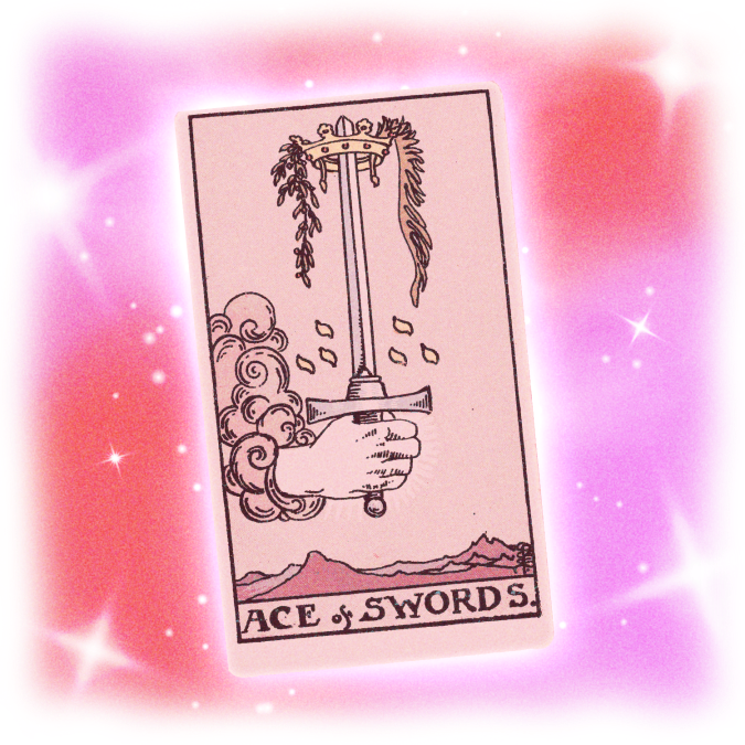 Ace of Swords for January tarot