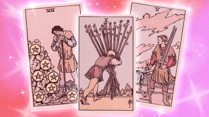 January tarot collage