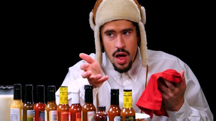 Bad Bunny on Hot Ones