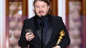 Brady Corbet wins Best Director for "The Brutalist" during the 82nd Annual Golden Globes held at The Beverly Hilton on January 05, 2025 in Beverly Hills, California. (Photo by Rich Polk/GG2025/Penske Media via Getty Images)