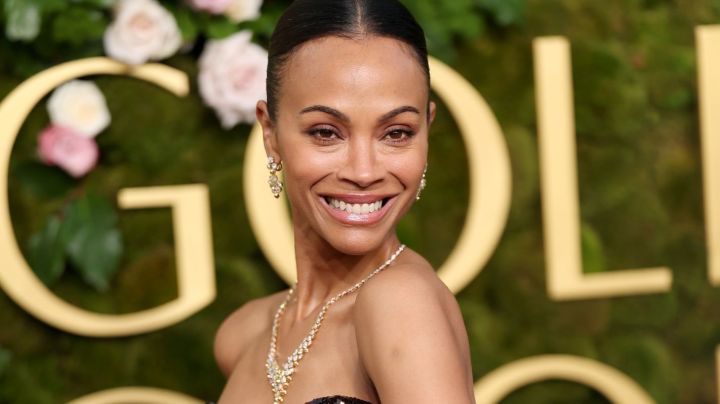 BEVERLY HILLS, CALIFORNIA - JANUARY 05: Zoe Saldana attends the 82nd Annual Golden Globe Awards at The Beverly Hilton on January 05, 2025 in Beverly Hills, California. (Photo by Matt Winkelmeyer/WireImage)