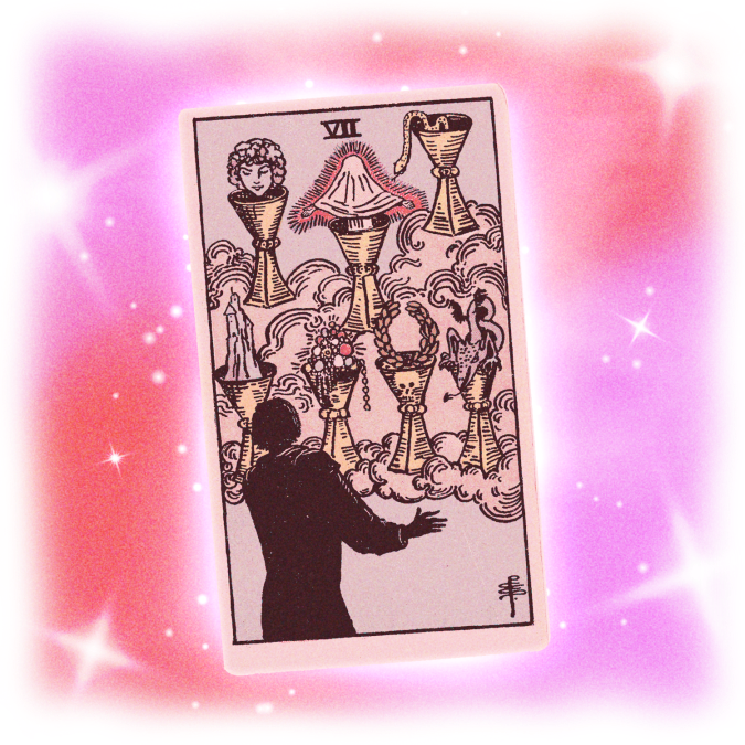 Seven of cups tarot card