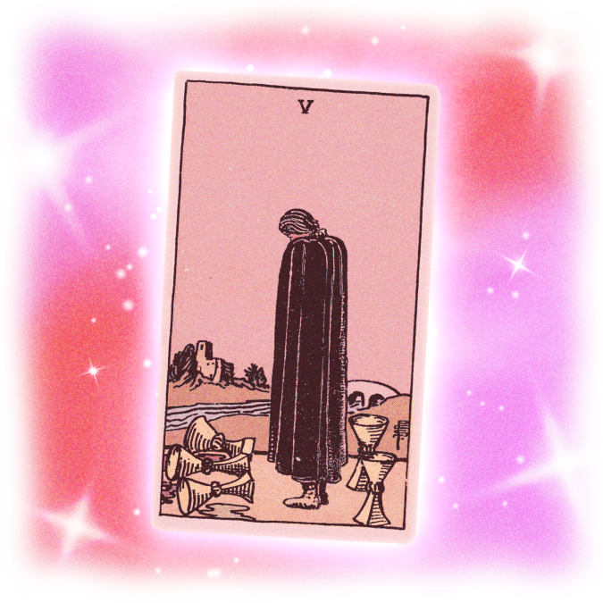 Five of Cups tarot card