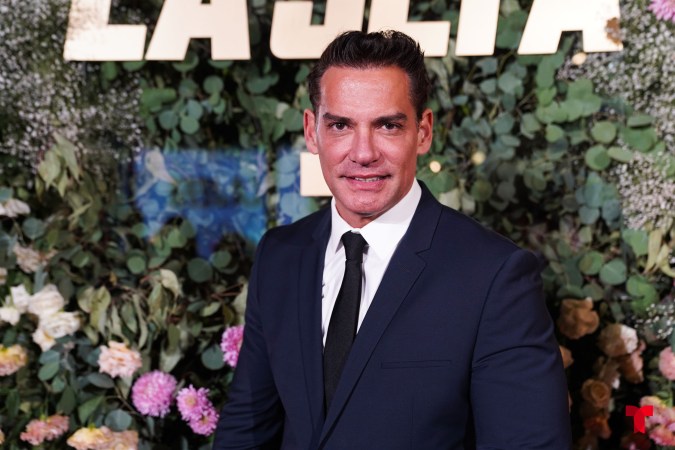 Cristian de La Fuente for La Jefa premiere event in Mexico