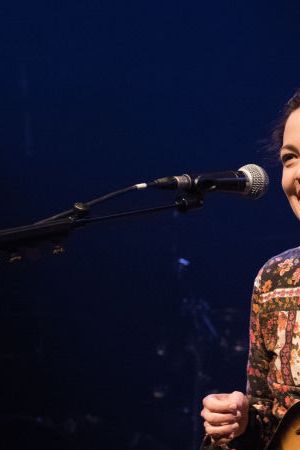 PARIS, FRANCE - FEBRUARY 13:  Natalia Lafourcade performs at Le Bataclan on February 13, 2018 in Paris, France.  (Photo by David Wolff - Patrick/Redferns )