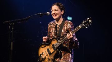 PARIS, FRANCE - FEBRUARY 13:  Natalia Lafourcade performs at Le Bataclan on February 13, 2018 in Paris, France.  (Photo by David Wolff - Patrick/Redferns )