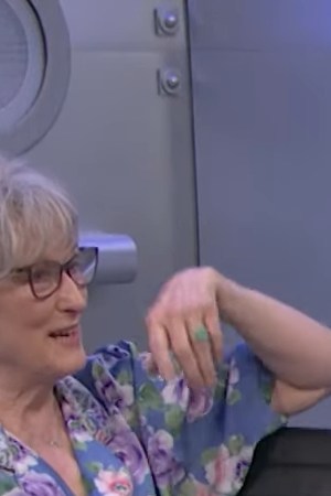 Meryl Streep, Kate McKinnon and Pedro Pascal in Alien Abduction sketch for SNL: Anniversary Special