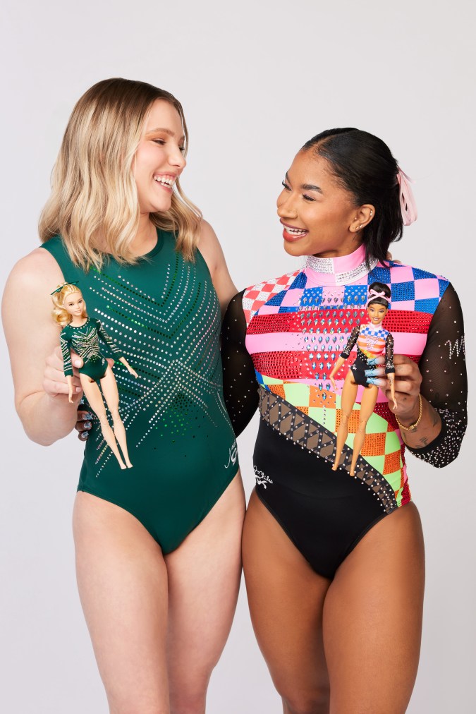 Jade Carey and Jordan Chiles