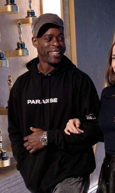 Sterling K. Brown and Ana de Armas at 2025 rehearsal for oscars