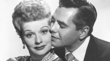Comedian-actress Lucille Ball and her husband, musician-actor Desi Arnaz, are shown in this undated photo. (AP Photo)