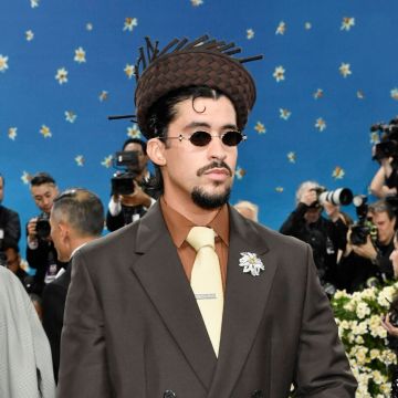 Bad Bunny attends The Metropolitan Museum of Art's Costume Institute benefit gala celebrating the opening of the "Superfine: Tailoring Black Style" exhibition on Monday, May 5, 2025, in New York. (Photo by Evan Agostini/Invision/AP)