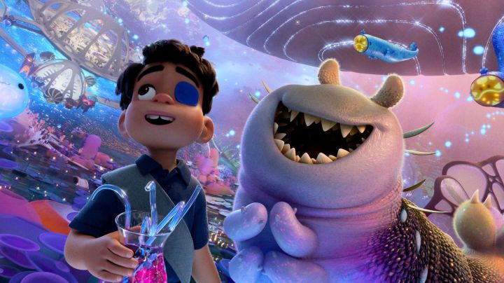 SPACING OUT – When Elio’s wish to be abducted by aliens actually comes true, he meets an array of space inhabitants, including liquid supercomputer Ooooo and Glordon, the tender-hearted son of a fierce warlord ruler. Featuring the voices of Shirley Henderson, Yonas Kibreab and Remy Edgerly as as Ooooo, Elio and Glordon, respectively, Disney and Pixar’s “Elio” releases in theaters June 20, 2025. © 2025 Disney/Pixar. All Rights Reserved.