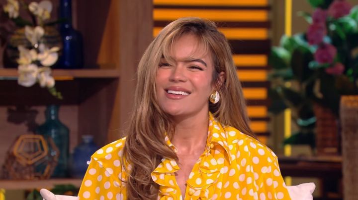 Karol G on Cristina Saralegui talk show