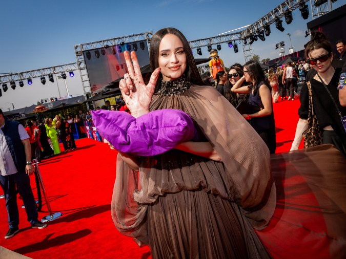 INGLEWOOD, CALIFORNIA - MAY 31: Sofia Carson attends NETFLIX TUDUM 2025: THE LIVE EVENT at The Kia Forum on May 31, 2025 in Inglewood, California. (Photo by Roger Kisby/Getty Images for Netflix)
