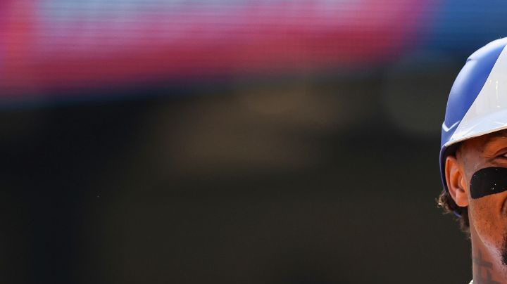 Atlanta Braves' Ronald Acuña Jr. reacts during the first inning of a baseball game against the Colorado Rockies, Saturday, June 14, 2025, in Atlanta. (AP Photo/Colin Hubbard)