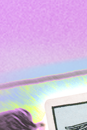 the empress, knight of cups, and the fool for tarot pride post