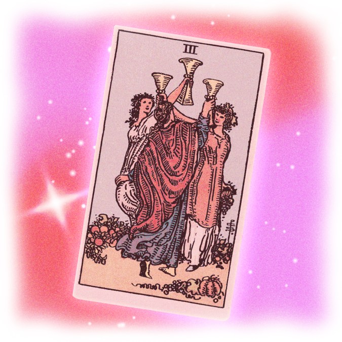 three of cups tarot card