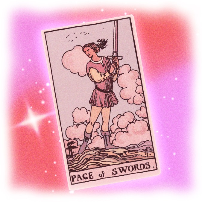 Page of swords tarot card