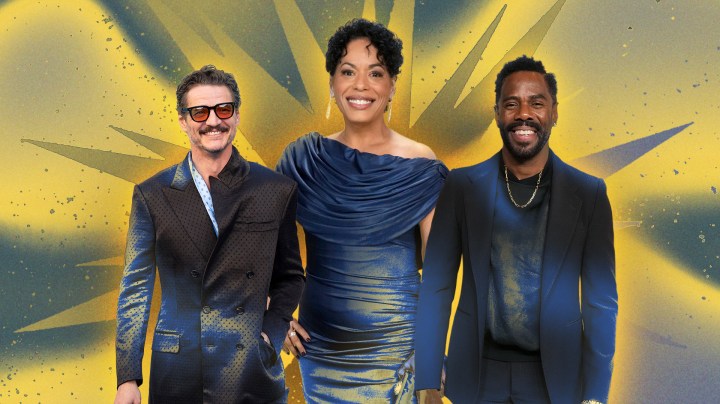 Pedro Pascal, Liza Colón-Zayas, and Colman Domingo collage for 2025 Emmy Awards