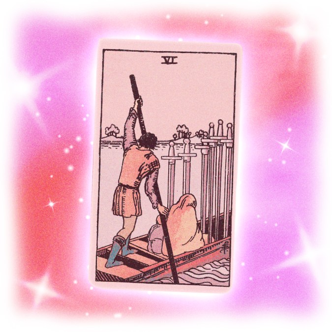 six of swords tarot card