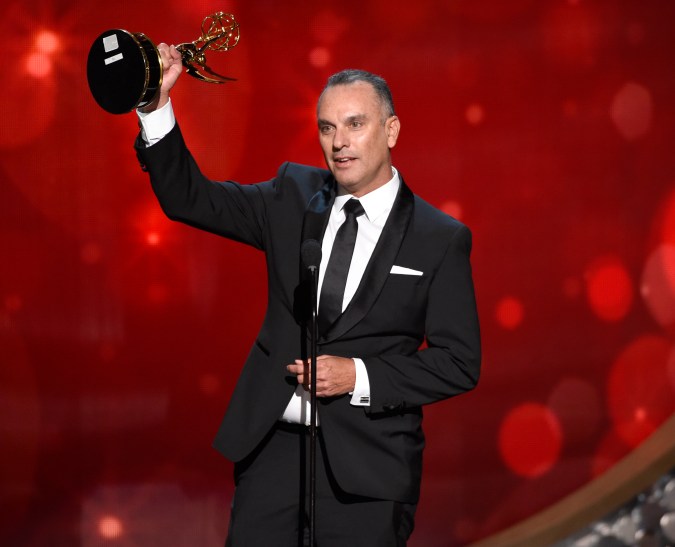 EXCLUSIVE - Dana Gonzales accepts the award for outstanding cinematography for a limited series or movie for "Fargo" during night one of the Television Academy's 2016 Creative Arts Emmy Awards at the Microsoft Theater on Saturday, Sept. 10, 2016 in Los Angeles. (Photo by Phil McCarten/Invision for the Television Academy/AP Images)