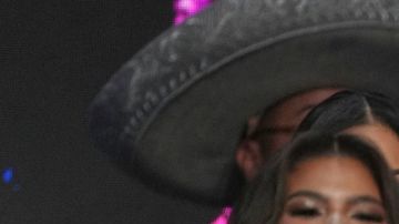 Miss Puerto Rico Jennifer Colón, center, competes during the final round of the 73rd Miss Universe Beauty Pageant in Mexico City, Saturday, Nov. 16, 2024. (AP Photo/Fernando Llano)