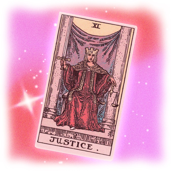 Justice tarot card