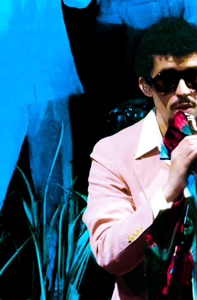 Bad Bunny with BXLYFE flag