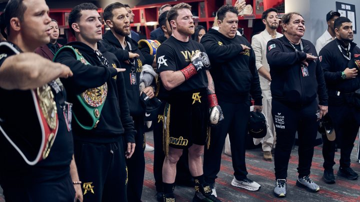 LAS VEGAS, NEVADA - SEPTEMBER 13: Canelo Álvarez vs. Terence Crawford, fight night events at Allegiant Stadium on September 13, 2025 in Las Vegas, Nevada. (Photo by Gavin Bond for Netflix)