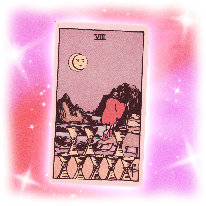 eight of cups tarot card