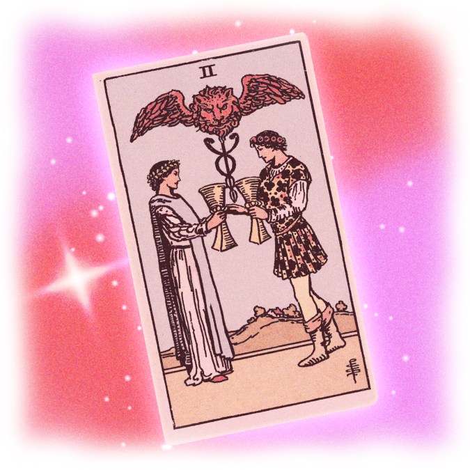 two of cups tarot card