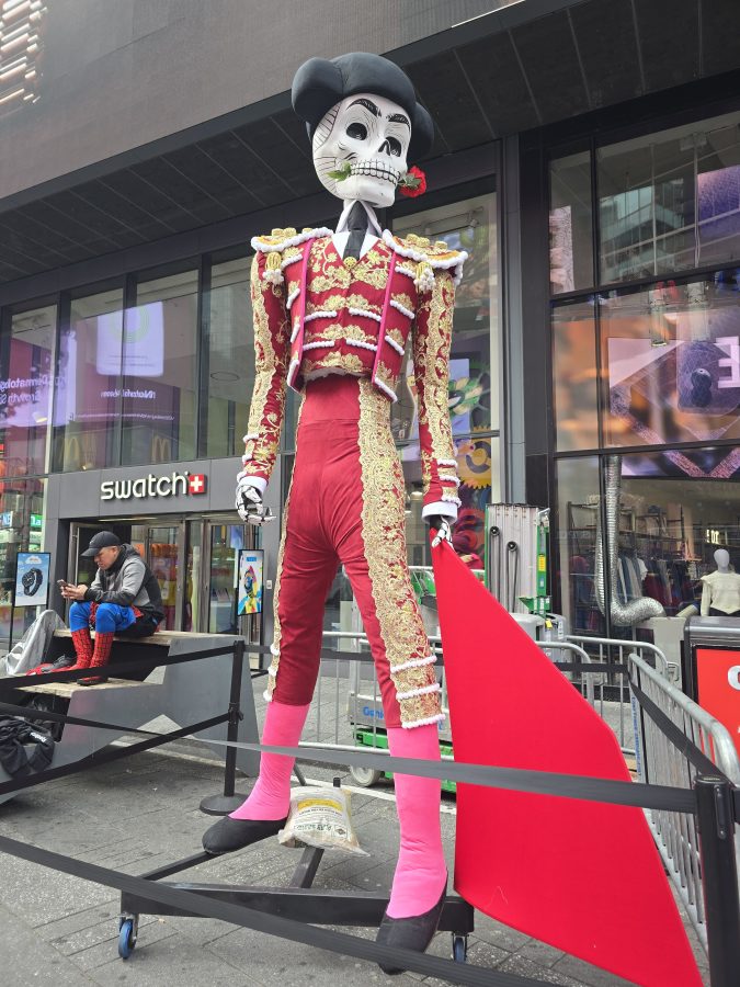 a catrin in times square