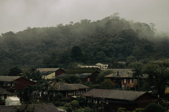 Pictured: The village of Paranapiacaba and the fog that surrounds it. Credit: Mariana Rosetti