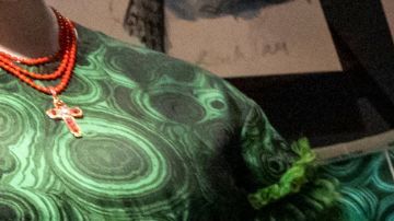 Behind-the-scenes sketches from the film as displayed in the Frankenstein exhibition