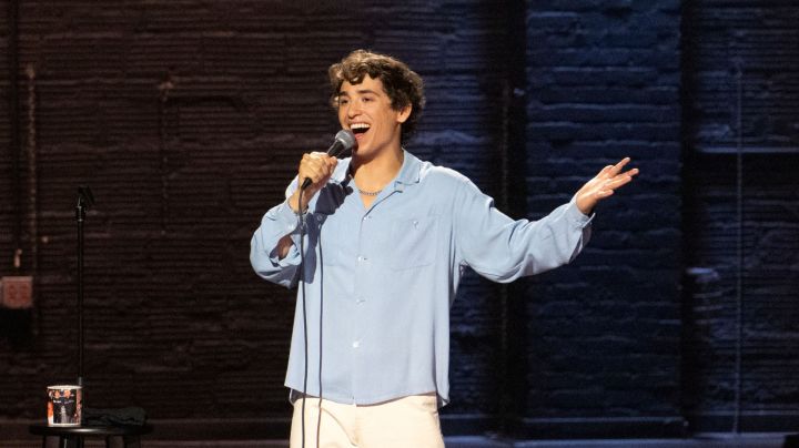 Marcello Hernandez: American Boy. Marcello Hernandez at the Olympia Theater in Miami, Florida Cr. Samuel Rivas/Netflix © 2025