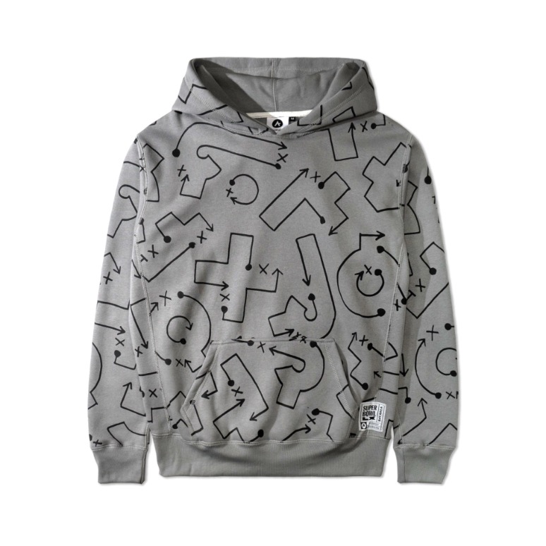 Aaron De La Cruz grey hoodie in black