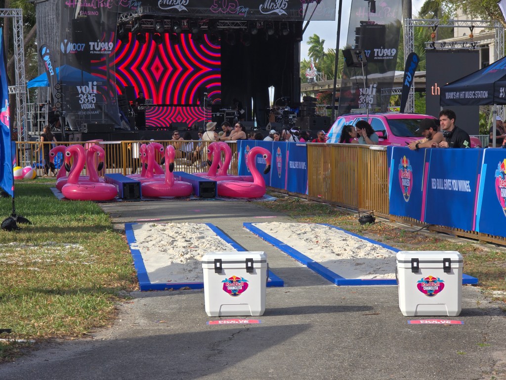 obstacle course for contestants at Red Bull Chancleta Run