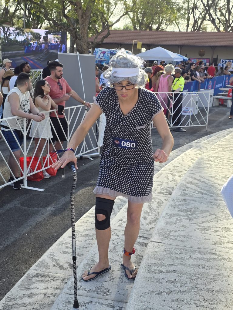 contestant at Red Bull Chancleta Run