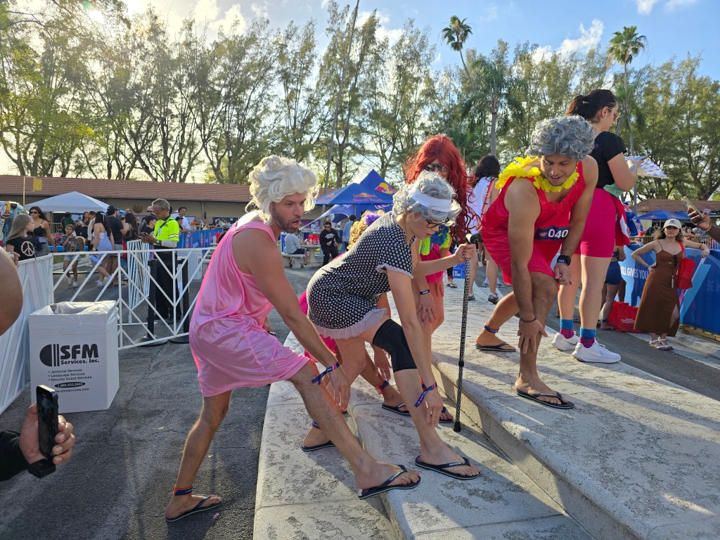 contestants at Red Bull Chancleta Run