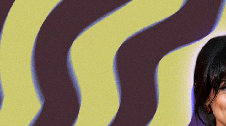 Jenna Ortega alongside a cover for her Little Golden Book