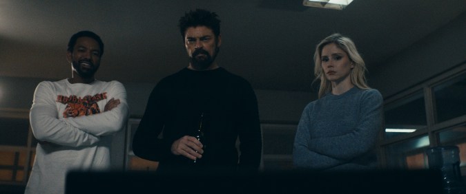 Mother's Milk (Laz Alonso), Billy Butcher (Karl Urban), Annie January aka Starlight (Erin Moriarty)