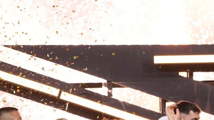 Title: Gold Cup Final United States Mexico Soccer Image ID: 25188062941194 Article: Mexico players and staff celebrate after their win in the CONCACAF Gold Cup final soccer match against the United States in Houston, Sunday, July 6, 2025. (AP Photo/David J. Phillip)
